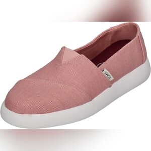 NWB TOMS Women's Alpargata Mallow Slip-On Sneaker‎ Dust Pink Color